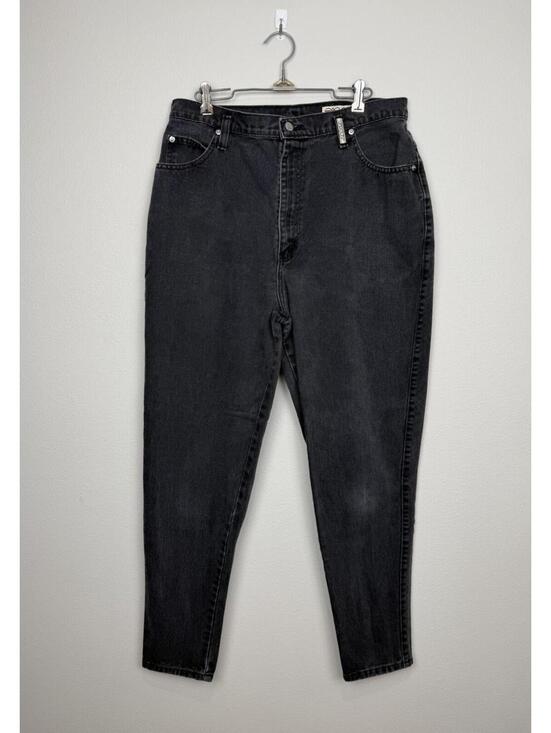Denim - Sasson Vintage 80s High Waist Black Denim Mom Jeans Women's Size 17 / 18 Average